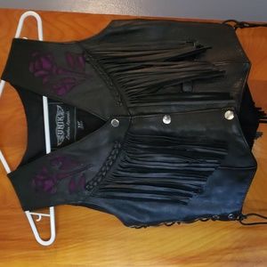 Leather vest